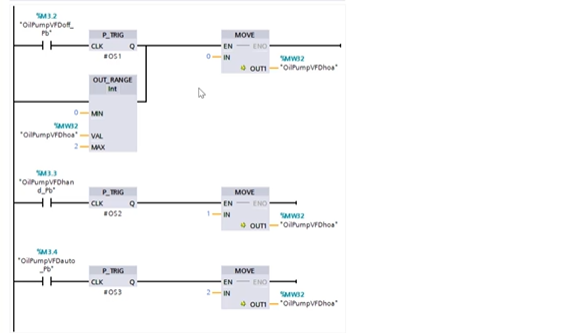 TIA Portal PLC logic implementation