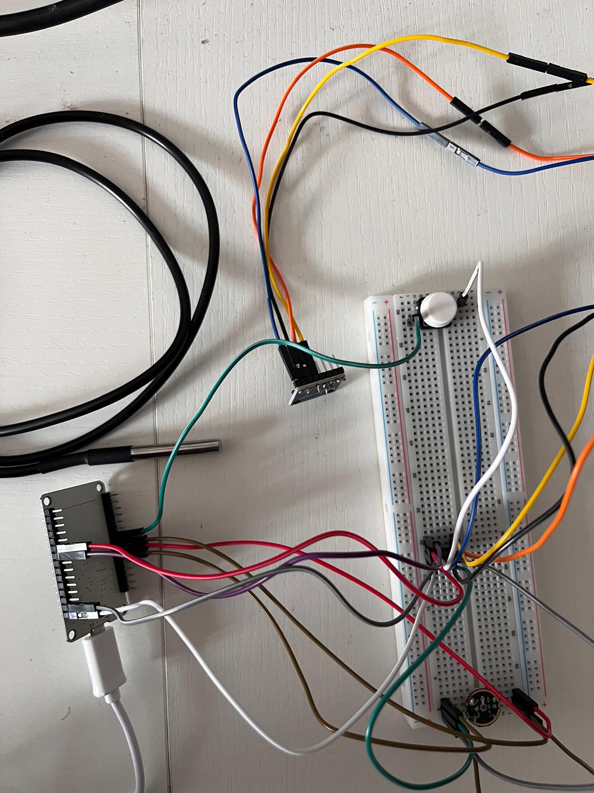 WhistleSense V0 prototype electronics setup