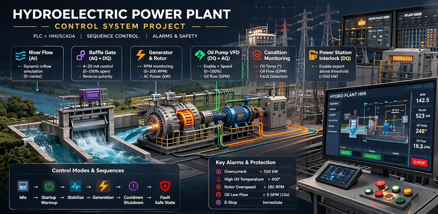 Hydroelectric Power Plant Control System